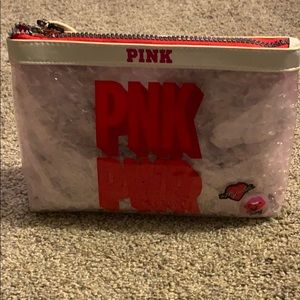NWT pink makeup bag